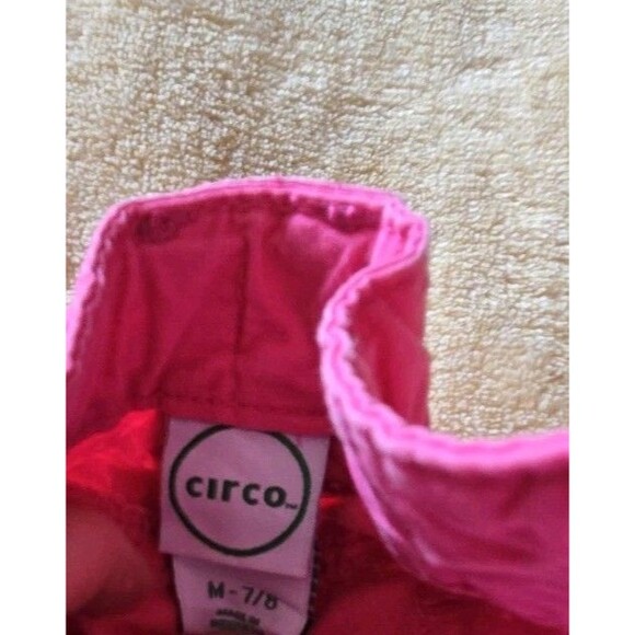 Circo Capris Girls Size M 7/8 Pretty Pink Capri Pants Bottoms Adjustable Waist - Picture 4 of 5
